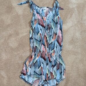 S-Twelve Multicolor Abstract Sleeveless Blouse